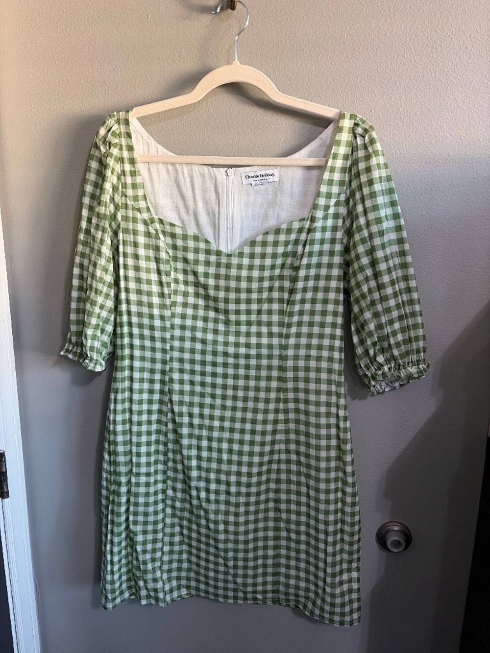💚 Charlie Holiday Mini Gingham Dress 💚